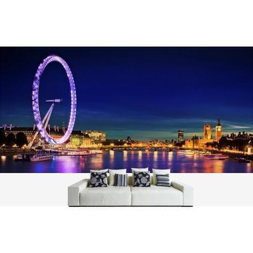 Custom photo wallpaper, London Skyline murals for the sitting room the bedroom TV sofa wall waterproof vinyl papel DE parede