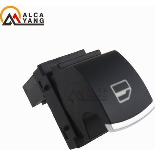 Chrome Electric Power Window Control Button Switch For VW for Skoda Fabia Octavia Superb Red Light 5J0959855