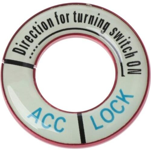 Car Ignition Key Hole Switch Ring Cover Trim For Peugeot 307 308 3008 Citroen C4