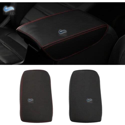 For Honda CRV 2017 2018 2019 Microfiber Leather Car Center Console Armrest Box Trim Cover