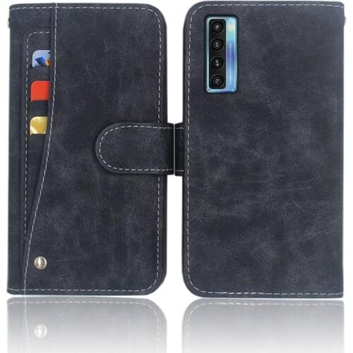 Hot! TCL 20L Case Luxury Wallet Flip Leather Phone Bag Cover Case For TCL 20L With Front Slide Card Slot