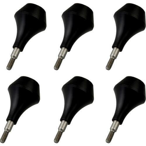 6pcs Soft Nylon Arrowheads Blunt Game Archery Target Tips Practice Broadheads Harmless Practice Arrow Head