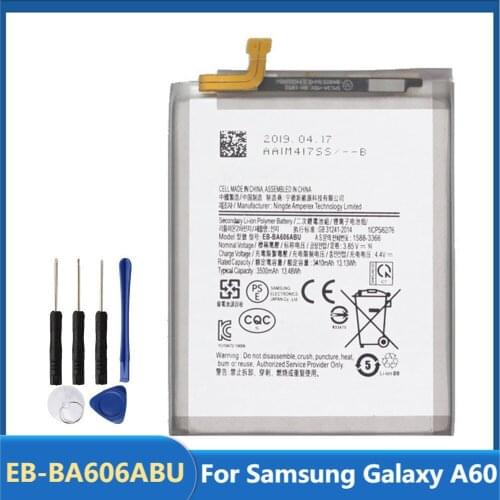Original Replacement Phone Battery EB-BA606ABU For Samsung Galaxy A60 Rechargable Batteries 3500mAh With Free Tools