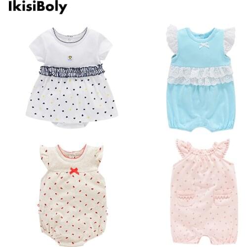 Girls Sleeveless Rompers Newborn Baby Summer Clothes Jumpsuits Bebe Bodysuits Playsuits Kids Onesies New Outfits