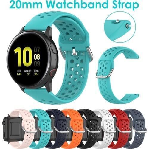 New 20mm Watch Straps Bands for Huawei Watch 2 Moto 360 2nd Gen 42mm Garmin VivoActive 3 Galaxy Watch Watchband Strap Replacemey