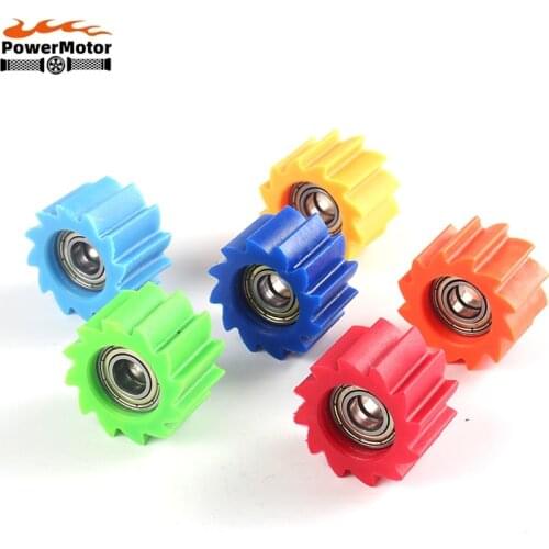M8/M10 Motorcycle Drive Chain Roller Tensioner Pulley Wheel Guide For YAMAHA HONDA SUZUKI KAWASAKI YZF RMZ KLX CRF Dirt Bike