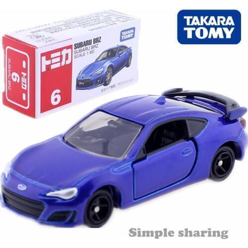 Takara Tomy Tomica No. 6 Subaru BRZ 1:60 Diecast Miniature Car Model Kit Hot Pop Baby Toys Magic Funny Kids Dolls