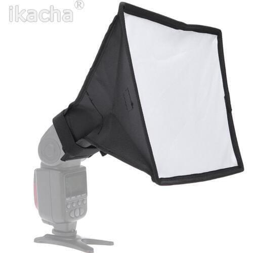 30X20cm Universal Flash Square Softbox Diffuser for Canon Nikon Sony Pentax Metz Yongnuo Olympus Speedlite