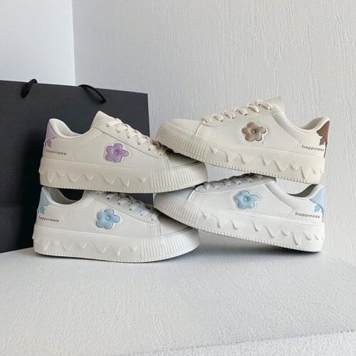 Japanese Sweet Lolita Shoes Round Head Flat Strawberry Board Shoes Kawaii Girl Sneakers Kawaii Shoes Loli Cos