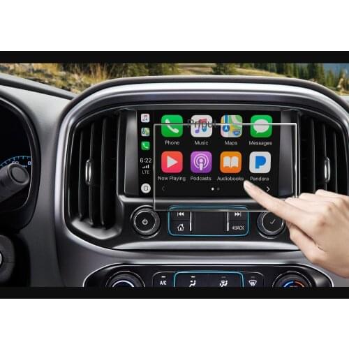 8 Inch Navigation Glass Protective Film for Chevy Silverado 1500 2500HD Chevrolet Colorado 2015-2019 Car interior Accessories