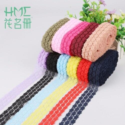 10 Yard Lace Ribbon Tape 25mm Wide DIY Handicrafts Embroidered Trim Ribbon For Clothing Sewing Decoration african lace fabric