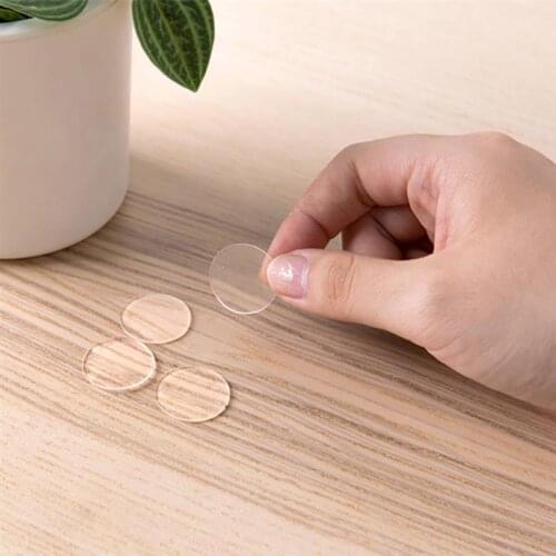 100pcs 25mm Transparent Double-Sided Adhesive Tape Dot waterproof traceless Acrylic glue Adhesive Round Sticker