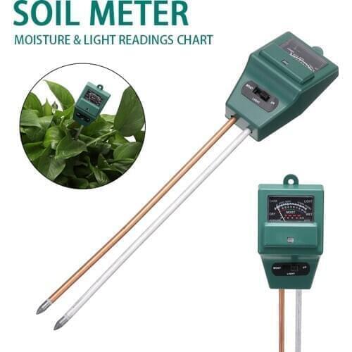 3 in 1 Garden Digital Analyzer Test Detector Plants Flowers Soil Water Moisture Light PH Meter Tester
