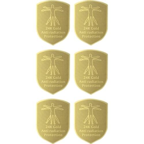 6Pcs Emf Protection Anti Radiation Protector Sticker Cell Phone Sticker Emf Blocker for Phones Laptop Pc