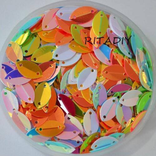 7*12mm Oval Horse Eyes Shape Loose Sequins Paillettes Sewing,Wedding Craft,Women Kids DIY Garment Accessory SFO712
