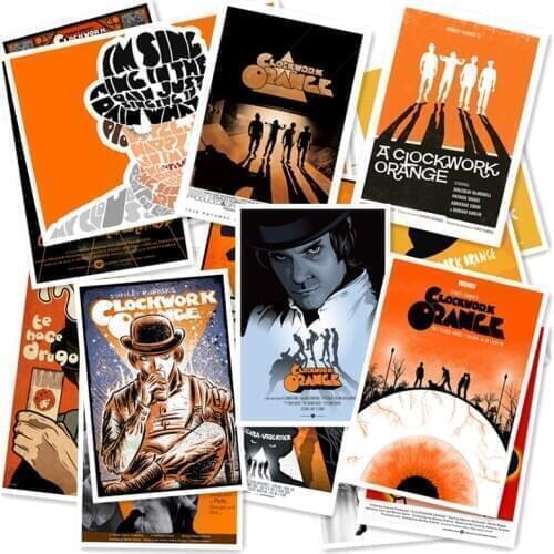 A1-45# Clockwork Orange 20/pcs PVC Series Sticker Home Decor Fridge Styling Wall Travel Suitcase Graffiti Styling