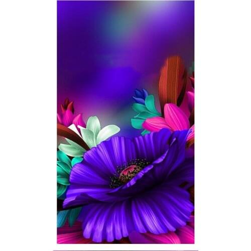 Purple flowers DIY Diamond Painting " purple rose " Full Diamond Embroidery Cross Stitch Rhinestone Mosaic Painting