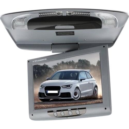 9 inch 800*480 Screen Car Roof Mount LCD Color Monitor Flip Down Screen Overhead Multimedia Video Ceiling Roof mount Display