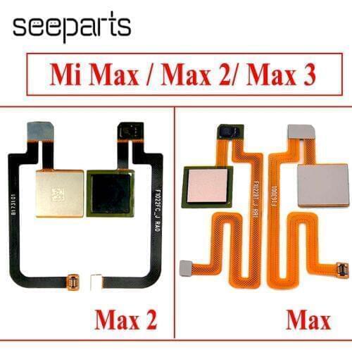 For Xiaomi Mi MAX 3 Fingerprint Sensor Button Touch ID Scanner Key Flex Cable Ribbon For Xiaomi Mi Max 2 FinerPrint Button