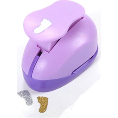 Foot shaped 5/8" EVA hole punch greeting card handmade craft punch cortador de papel de scrapbooking feet puncher free shipping