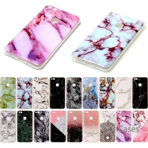 Granite Stone Marble Case For Huawei P20 P10 P9 P8 lite Plus Mate 9 10 Pro Soft TPU Silicone Cover Funda Coque Huawei cuero
