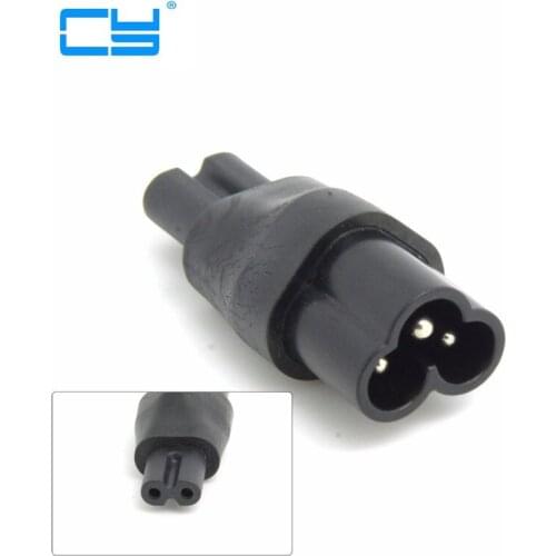 Iec320 IEC 320 C7 C6 para IEC tomada conversor adaptador conector de alimentacao adaptador de tomada trevo