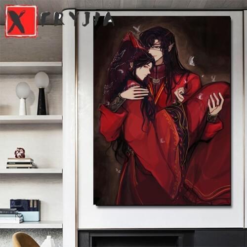 Full square diamond painting mo dao zu shi wei wuxian lan wangji mosaic diamond rhinestone embroidery cross stitch home decor