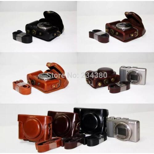 Leather Camera Case Cover Bag for Sony Cyber-shot RX rx100/RX100II/RX100III DSC-RX100 M2 M3 M4 rx100 iii RX 100 ii Camera Bag