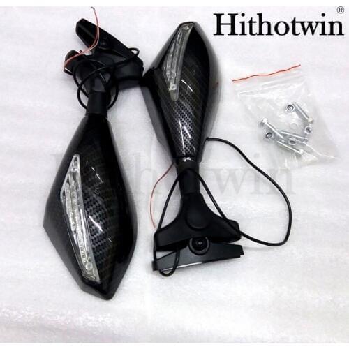 Motorcycle Rearview Mirror with turning light For Kawasaki Z750 2004 2005 2006 Z750S 2004-2006