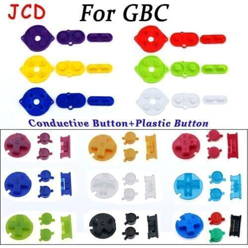For Nintend Game Boy Color GBC Power On Off Button AB Buttons D Pads Silicone Rubber conductive button set