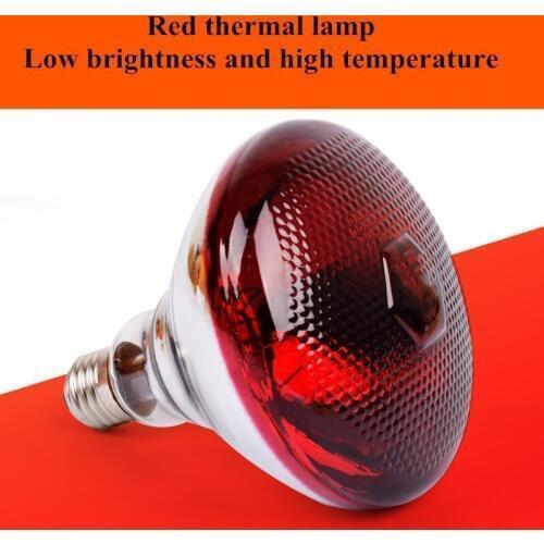 Farm Light Thermal Preservation Pig Chicken E27 Thicken High Quality Heat Light Bulb Brooder Heat Lamp 220V 100/150/200/250W