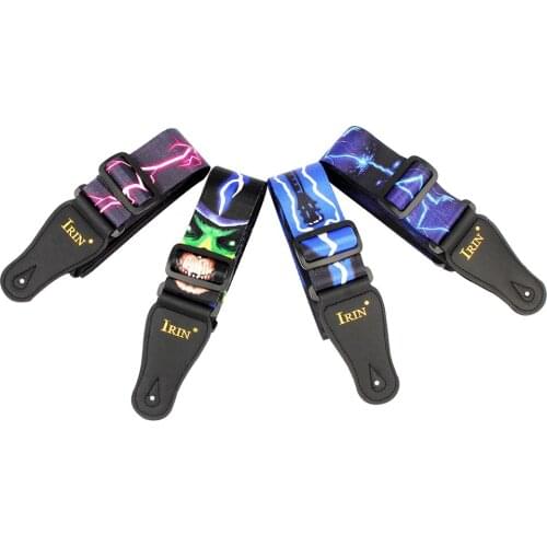 IRIN Guitar Strap High Quality String Musical Instrument Accessories Adjustable Shoulder Belt for Acoustic Electric Bass Guitar