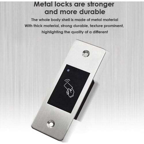 RFID Reader Keyless Door Opener Metal Access Control IP66 Reader Embedded 800 Waterproof Users Mini Fingerprint Scanner