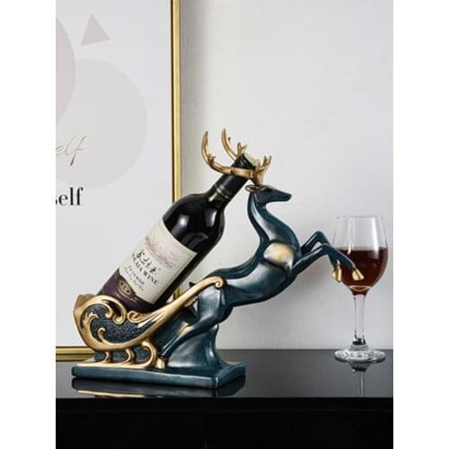 Luxury Horse Resin Wine Rack Home Decorative Crafts Ornaments Cafe Living Room Decoration Accessories Gifts