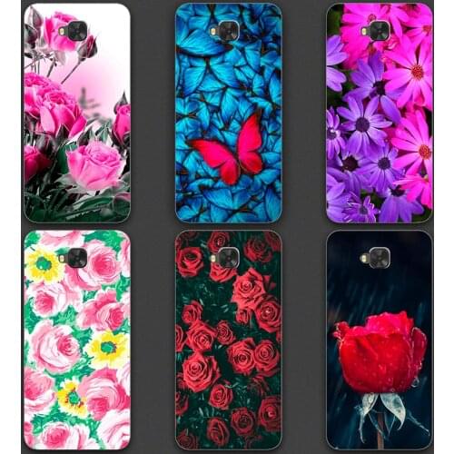 Silicone Case For Asus Zenfone 4 Selfie ZD553KL Cover Flower Animal Case For Asus Zenfone 4 Selfie ZB553KL Soft Bumper Coque