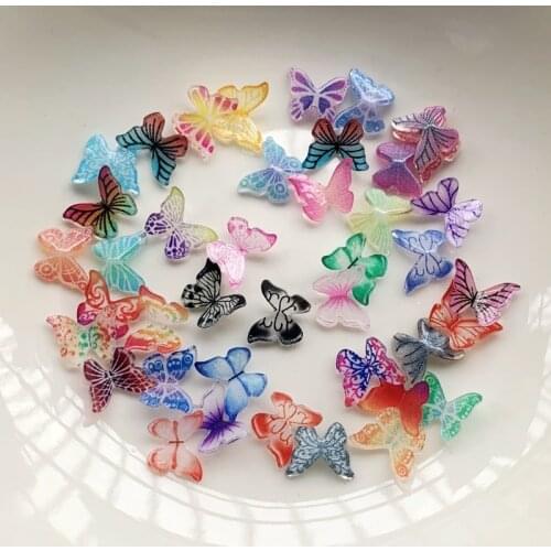 Mixed color 8*10mm butterfly3D crystal rhinestone paste stone crystal nail art decorations crystal butterfly 120pcs/lot
