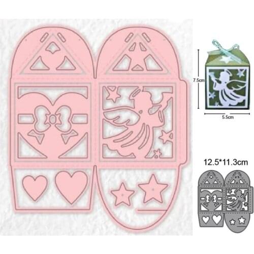 Cuting dies 3D Box metal cutting dies cut die mold decoration DIY Scrapbooking paper craft knife mould blade punch stencils dies