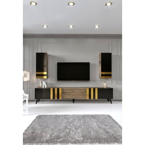 Black Gold Tv Unit