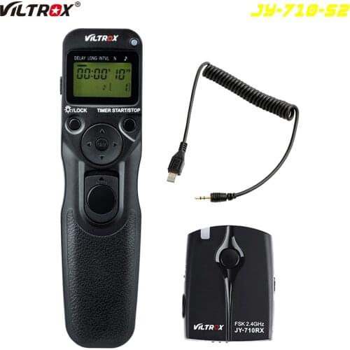 Viltrox JY-710-S2 Camera Wireless Timer Shutter Release Remote for Sony A9 A7SII A7II a7II A7RIII A6300 A6500 HX50 HX60 RX100M6