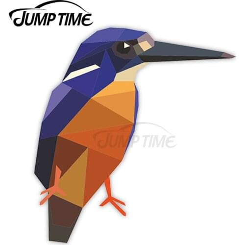 Jump Time Kingfisher Bird Vinyl Stickers Cute Pretty Fun Sticker Laptop JDM Decal Car Wrap Bumper Trunk Truck Graphics