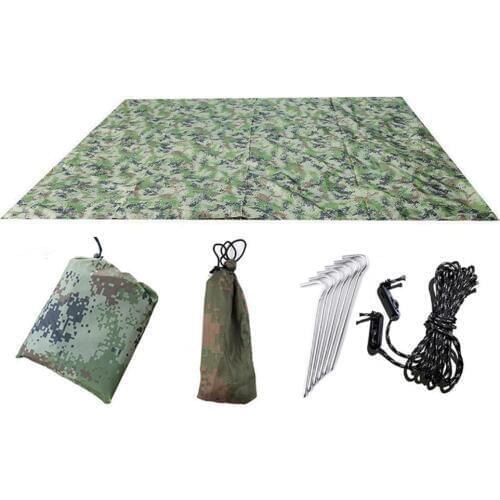 Outdoor Waterproof Camping Survival Sun Shelter Damp-proof Picnic Blanket Beach Awning Camping Mat Rain Shelter