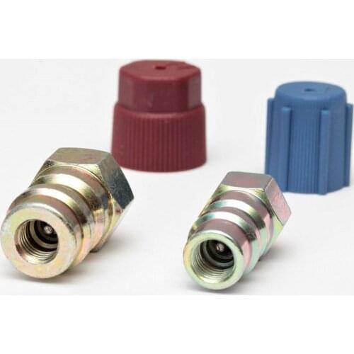 Replacement A/C Charging Port Adapter Retrofit Parts Quick Coupler R12 To R134a High/Low Side
