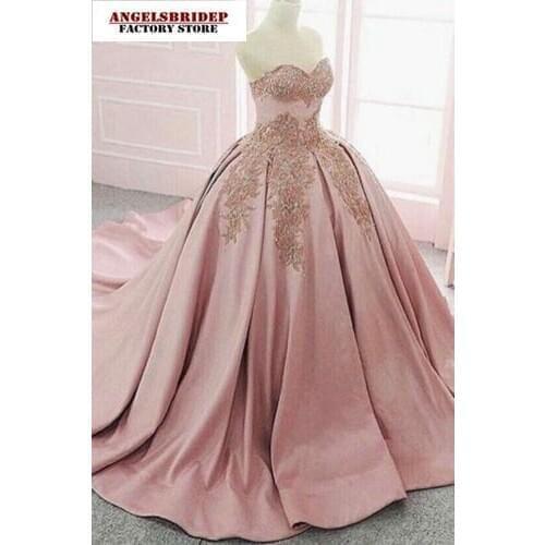 New Arrival Ball Gown Quinceanera Dresses 2021 Sweetheart Applique Vestidos De 15 Anos Formal Masquerade Princess Party Gowns