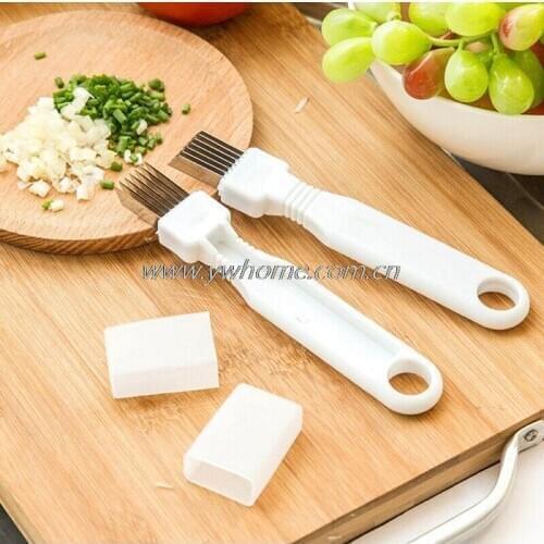 1 pcs Stainless Steel Green Onions Cutter Green Spring Onion Slicer Device Vegetable Shredder Slicer Cutter Easy Handle