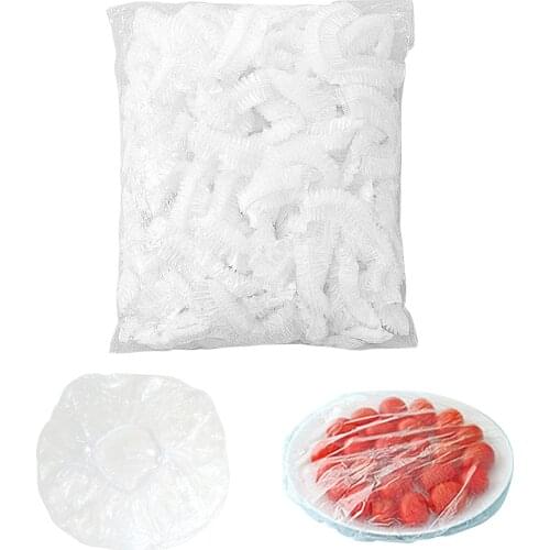 100PCS /Bag Preservative Film Reusable For Food Storage Dustproof Stretch Kitchen Elasticity Storage Bag For Fruits Helpful
