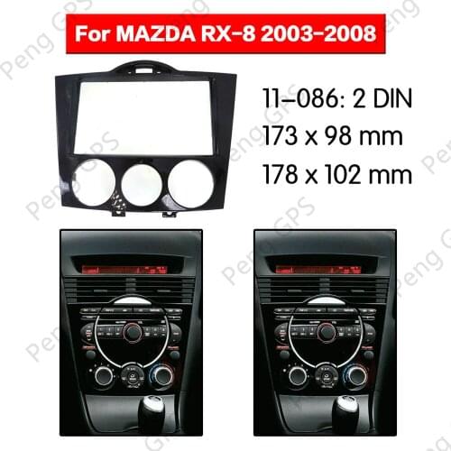 2 din Car Radio stereo Fitting Fascia installation For MAZDA RX-8 2008-2011 Frame Fascias Mount Panel fit DVD player Bezel CD