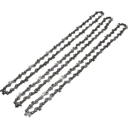 3Pcs Chainsaw Semi Chisel Chain 3/8LP 0.05 50DL Drive Link Chainsaw Saw Chain Blade Wood Cutting Parts