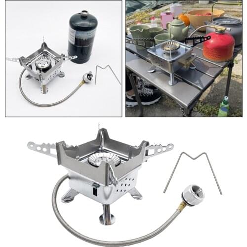 3500W Gas Stove Adjustable Valve Outdoor Backpacking Burner Grill Cooker