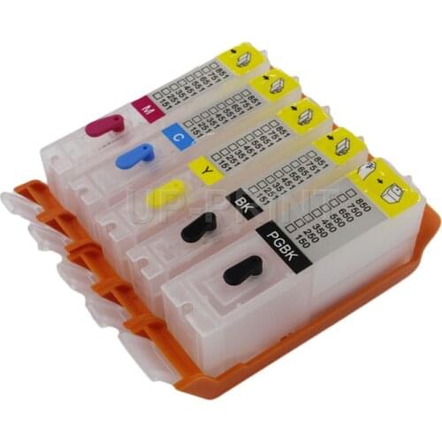 UP 5PCS PGI-450 CLI-451 with chip refillable ink cartridge for canon IP7240 MG5440 MX924 MX724 IX6840 MG6440 MG5540 pgi 450