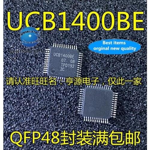 5PCS UCB1400 UCB1400BE QFP-48 interface-codec chip in stock 100% new and original